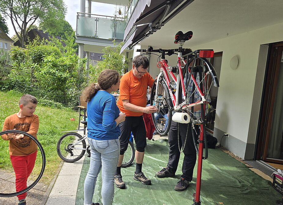 ADFC ReparaturCafé in Action