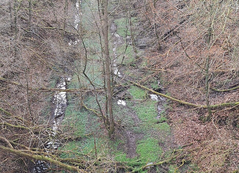 Blick von der Brücke Wacholderstraße Blick von der Brücke Wacholderstraße