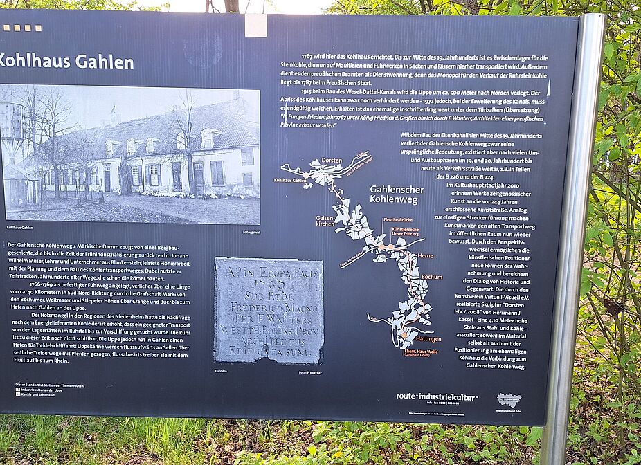 Tafel am ehem. Kohlhaus Tafel am ehem. Kohlhaus
