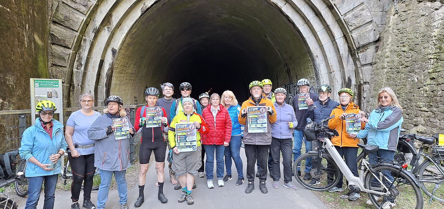 Stopp Vandalismus - ADFC EN setzt Zeichen