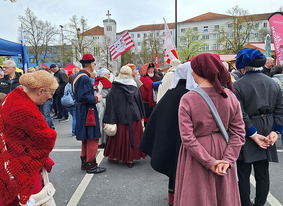 Auf dem Hansemarkt in Hamm Auf dem Hansemarkt in Hamm