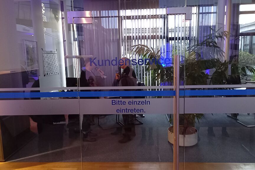 Robert beim Interview, Stadtwerke Witten Robert beim Interview